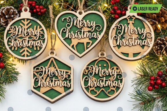 Download Layer Laser Cut Christmas Ornament Bundl - Premium Bundle
