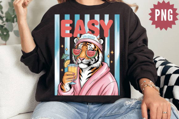 Download Tiger Spa Relax Summer Drink PNG Design - Spa Collection