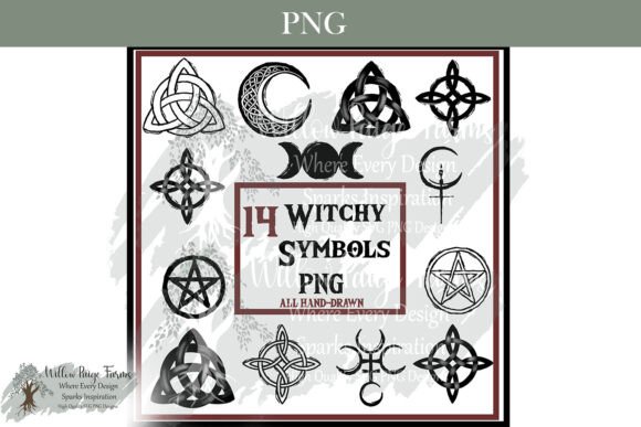 Download Witchy Symbols PNG Bundle Mystic Designs - Symbols Collection