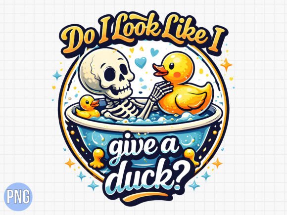 Download Give a Duck Skeleton Funny Rubber PNG - Rubber Collection
