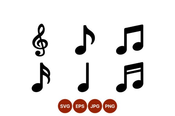 Download Music Note Symbols Vector Art Set - Symbols Collection